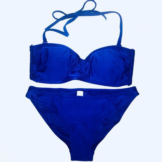 royal blue 2 piece swimsuit
