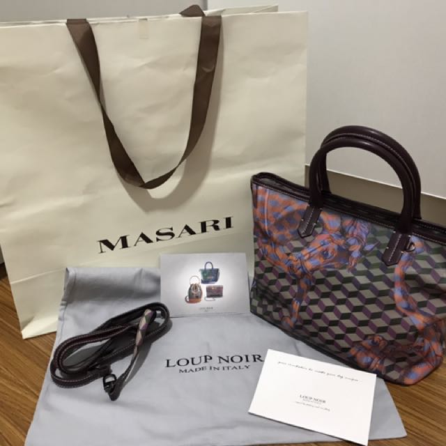 Mini shopper online loup noir