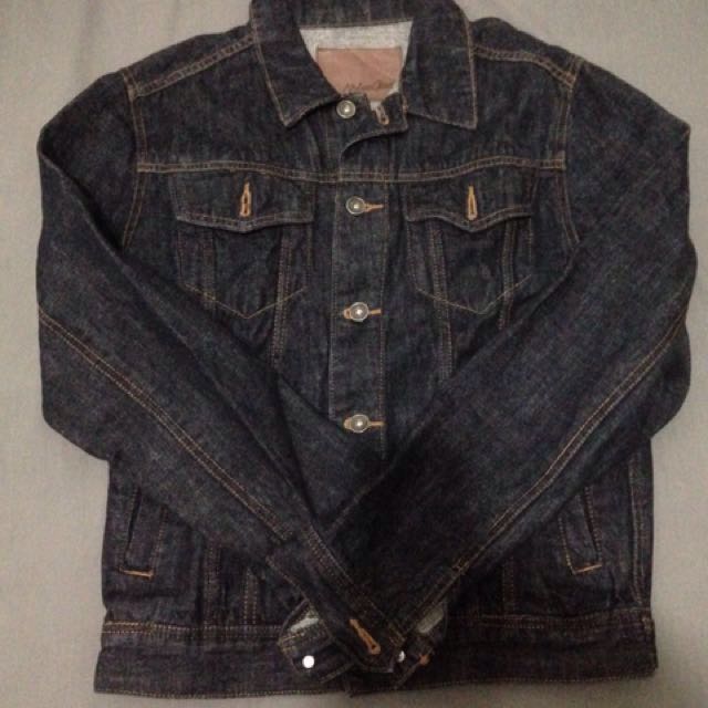 Nylaus japan trucker denim, Fesyen Pria