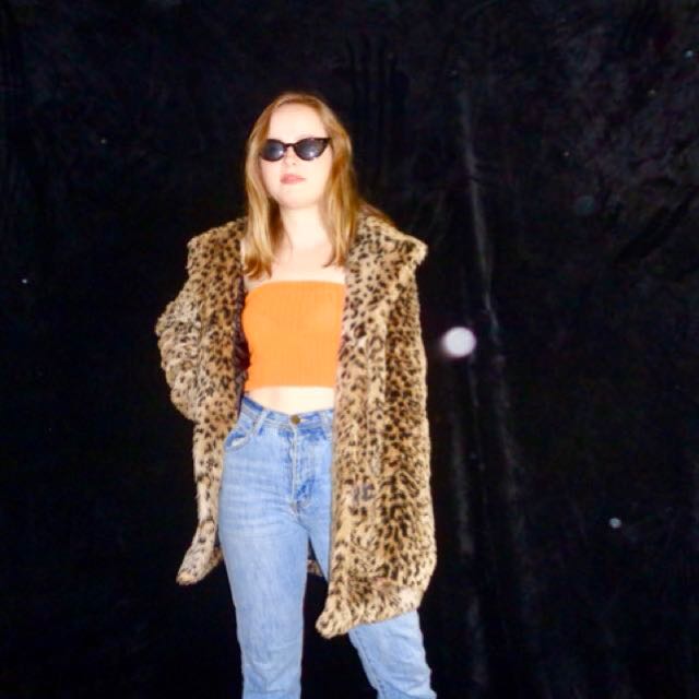 Princess polly leopard coat top