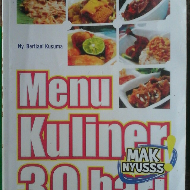 Resep Masakan Untuk 1 Bulan Buku Alat Tulis Buku Di Carousell