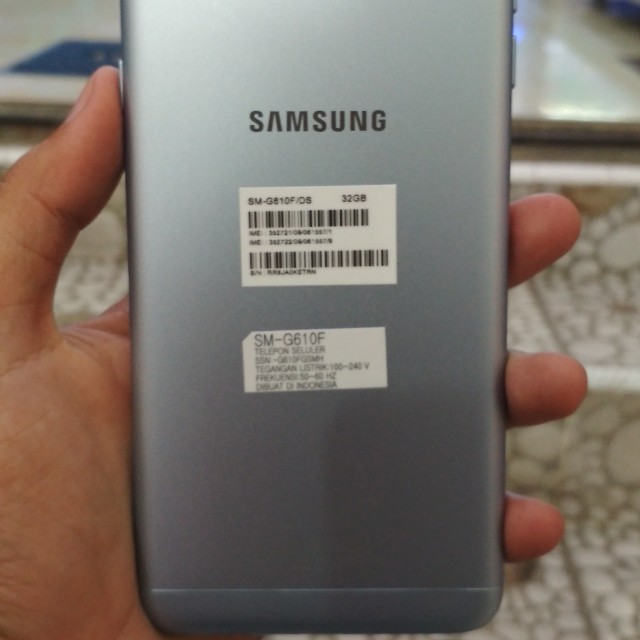 samsung j7 prime blue silver