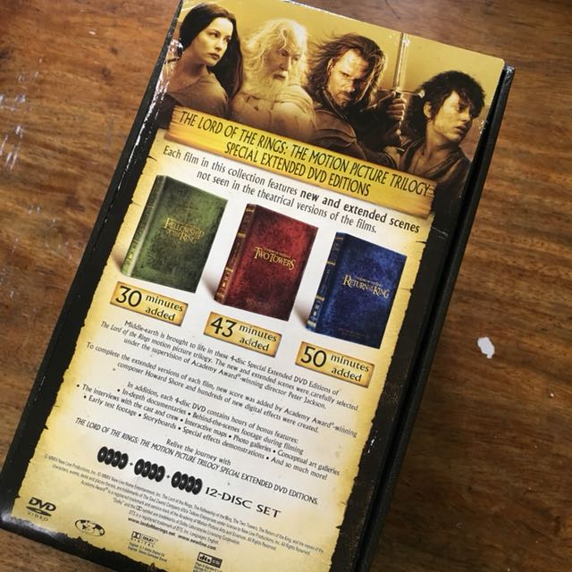 the lord of the rings (the motion picture trilogy) - special extended dvd edition