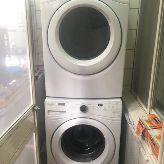 Whirlpool 惠而浦 15KG 滾筒洗衣機 WASHER WFW75HEFW & 14KG 滾筒瓦斯型乾衣機 GAS DRYER