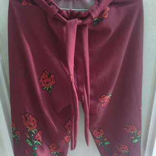 Square pants floral