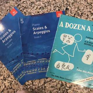 Piano Scales & Arpeggios, grade 3 & 5, A Dozen A Day, each