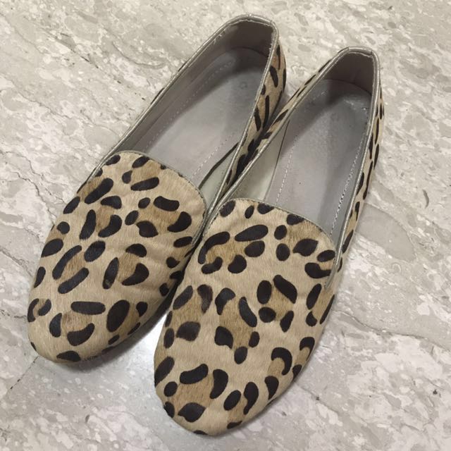 animal print moccasins