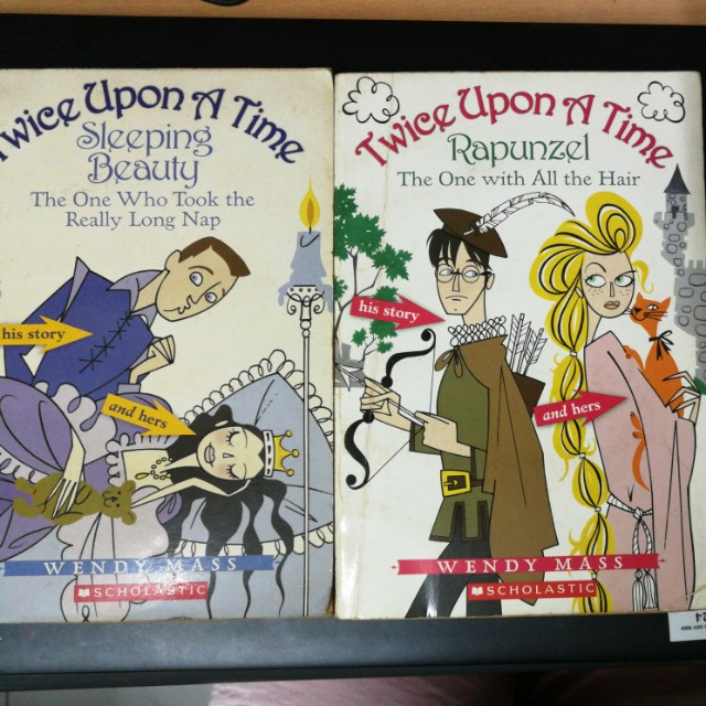 2 In 1 Twice Upon A Time Sleeping Beauty Rapunzel Books Stationery Books On Carousell
