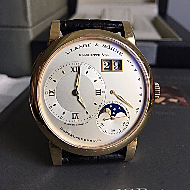 A Lange Sohne Lange 1 Moonphase 38 5mm 18k Gold Manual Wind Luxury Watches On Carousell
