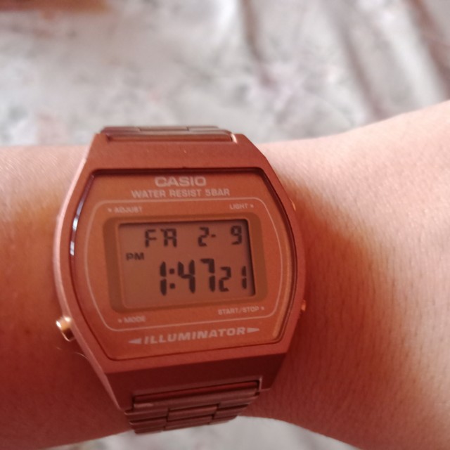Casio 3294 rose gold sale