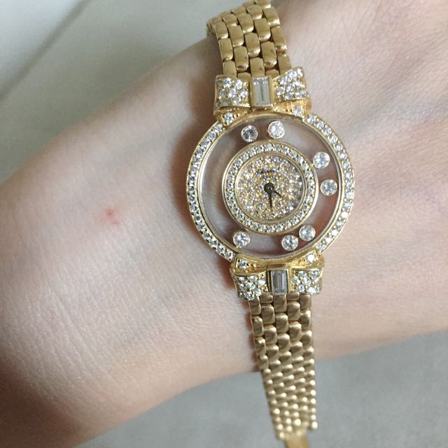 chopard full diamond watch