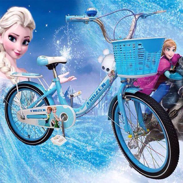 Blue Bicycle Frozen Design Bike Size 20 Sports Bicycles On Carousell