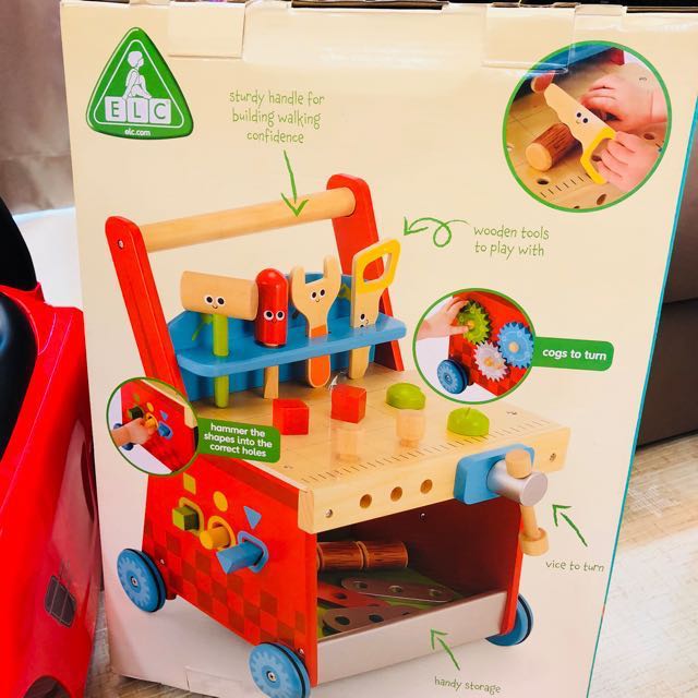 Elc wooden activity workbench walker top