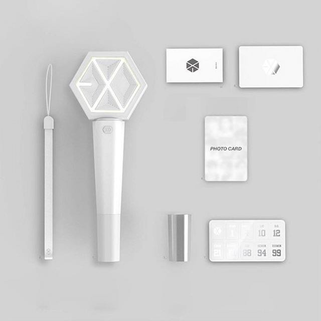 EXO lightstick warranty card and stickers, Hobbies & Toys, Memorabilia