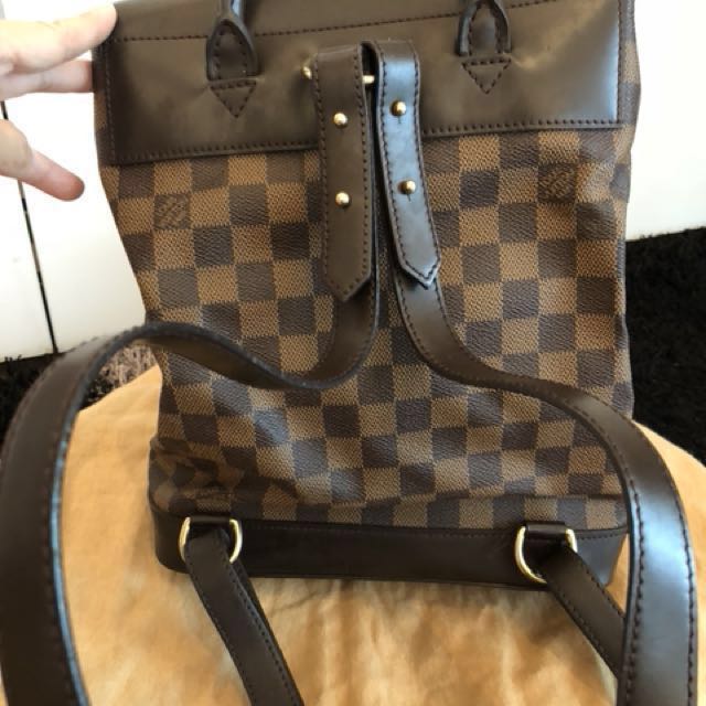 Louis Vuitton Damier Ebene Soho Backpack 12lv2 – Bagriculture