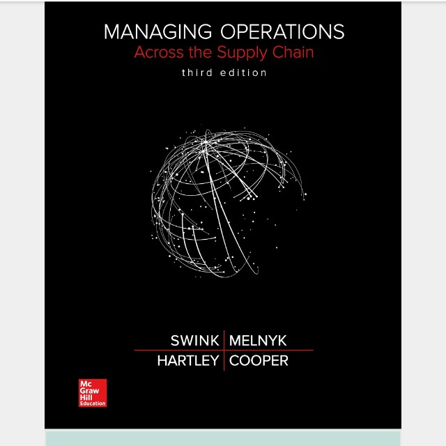 Managing Operations Across The Supply Chain 3rd Edition Pdf