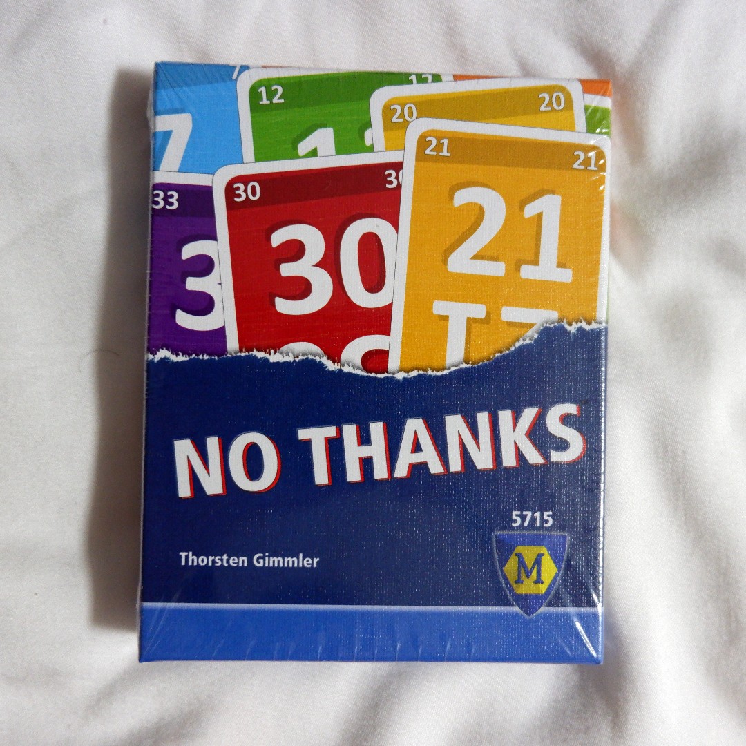 No Thanks Board Game 3-7 Player Funny Board Game For Family/Party/Friend DS_sg 