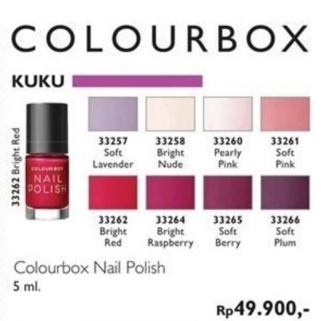 Oriflame Colourbox Nail Polish Kesehatan Kecantikan Parfum Kuku Lainnya Di Carousell