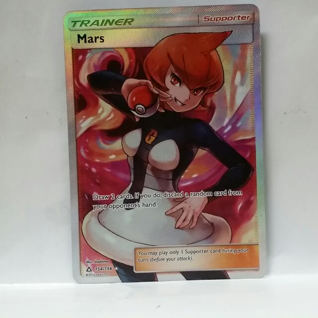 Pokemon Sun Moon Ultra Prism Mars Full Art Uktra Rare 154 156 Toys Games Board Games Cards On Carousell Rookie cards, autographs and more. pokemon sun moon ultra prism mars