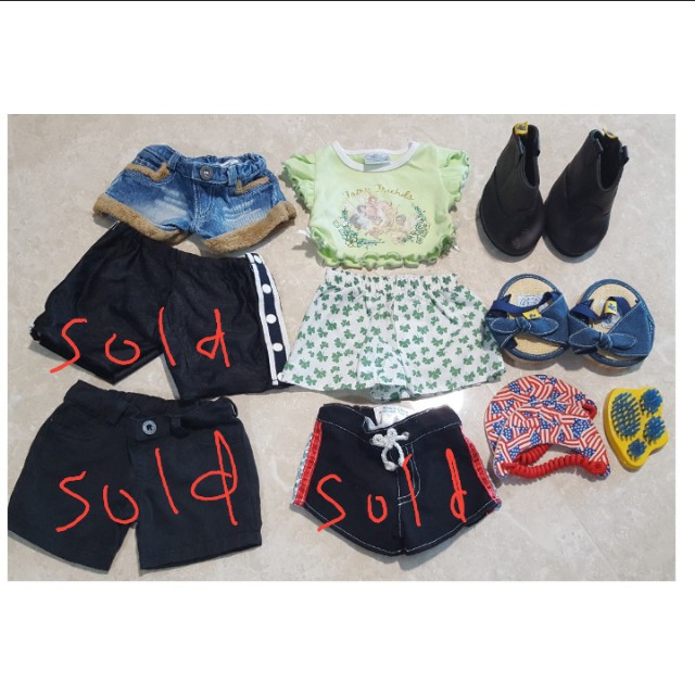PRE-LOVED Build A Bear Clothes, shoes and accessories for SALE (TOTAL 10  items), Toys & Games, Bricks & Figurines on Carousell