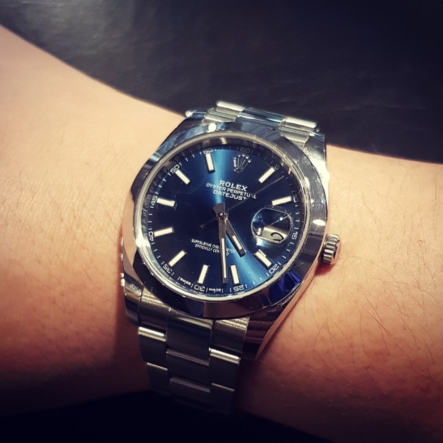 Rolex Datejust 41 Blue Dial for trade or sale, Luxury, Watches on Carousell