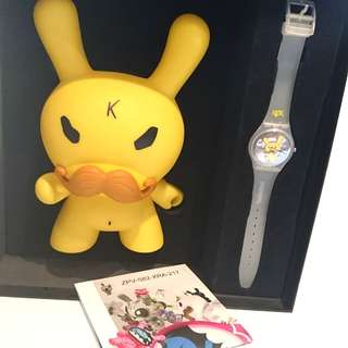 NEW KIDROBOT X SWATCH Dunny Pro Set