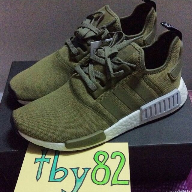 olive green nmd mens