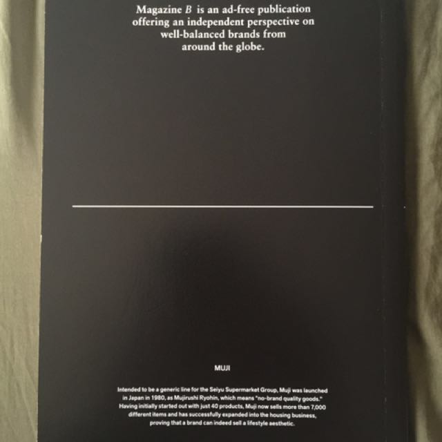 B Magazine - Muji, Hobbies & Toys, Books & Magazines, Magazines on ...