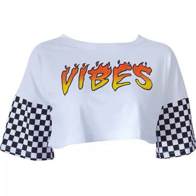 checkered flame shirt