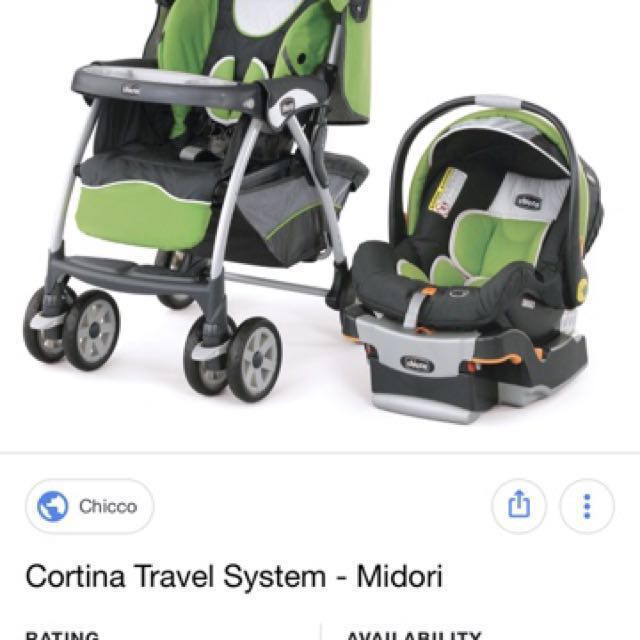 chicco car seat stroller set