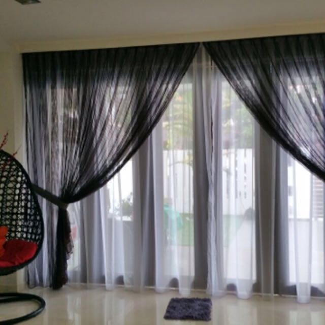 Day Night Curtain Full Length Furniture Home Decor On Carousell