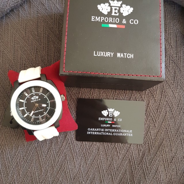 Emporio Co Mens luxury watch White
