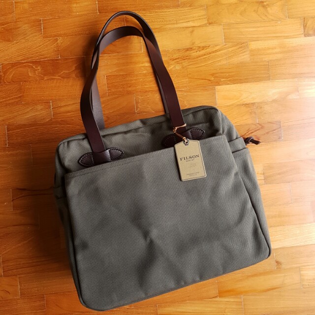 filson tote bag with zipper