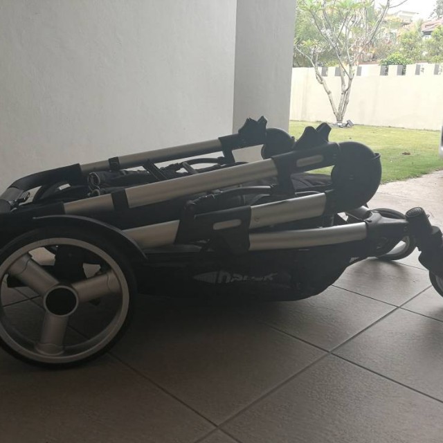 Hauck Duett 2 Tandem Stroller (FREE gift Wooden IKEA baby cot), Babies