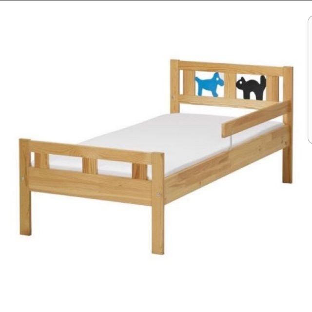 Dismantled Ikea Kritter Bed Frame In Pine Furniture Beds Mattresses On Carousell