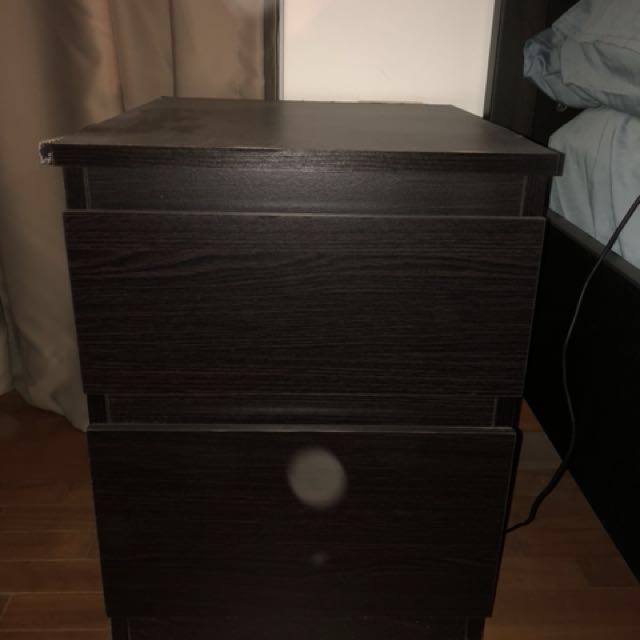 Ikea Kullen Bedside Table Chest Of Drawers 2 Units Furniture