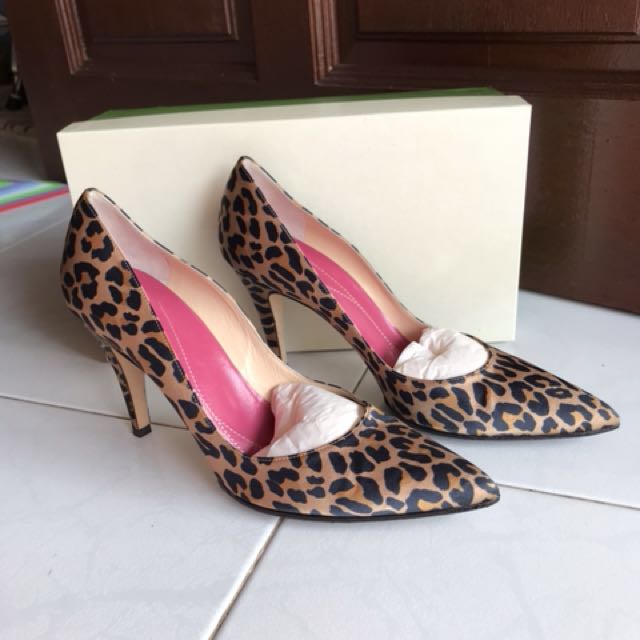 Kate spade hot sale leopard heels