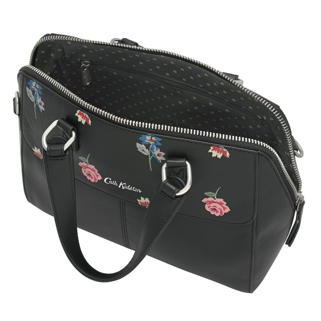 Cath kidston black leather bag outlet