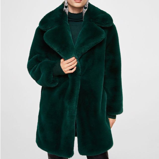 Mango Faux Fur Coat Women S Fashion Clothes On Carousell