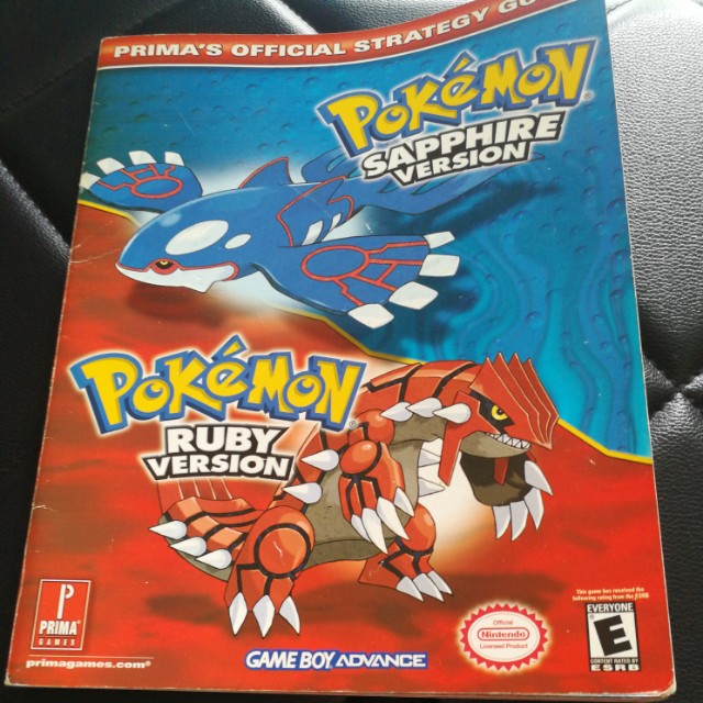Pokemon sapphire and ruby cartridges with guidebook, Video Gaming