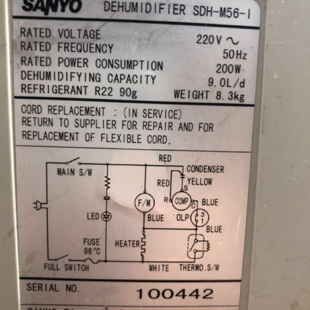 Sanyo三洋抽濕機日本製造dehumidifier 家庭電器 空氣清新機及抽濕機 Carousell