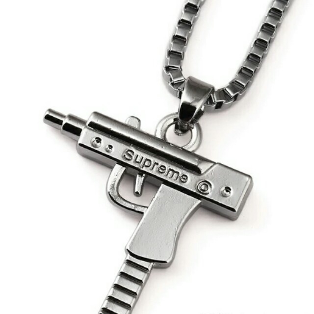 Supreme gun necklace deals
