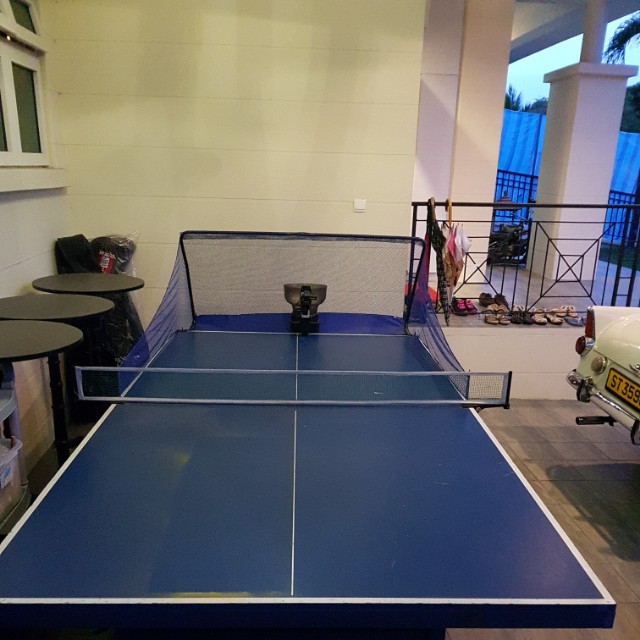 Table Tennis W Auto Ball Feeder Furniture Others On Carousell