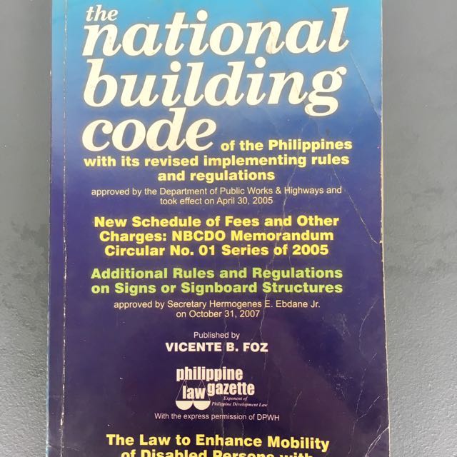 The National Building Code of the Philippines, Books, Books on Carousell