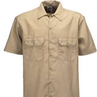 DICKIES SHORT SLEEVE WORK SHIRT-KHAKI