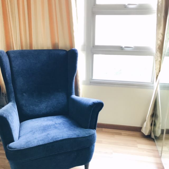 Ikea strandmon best sale chair blue