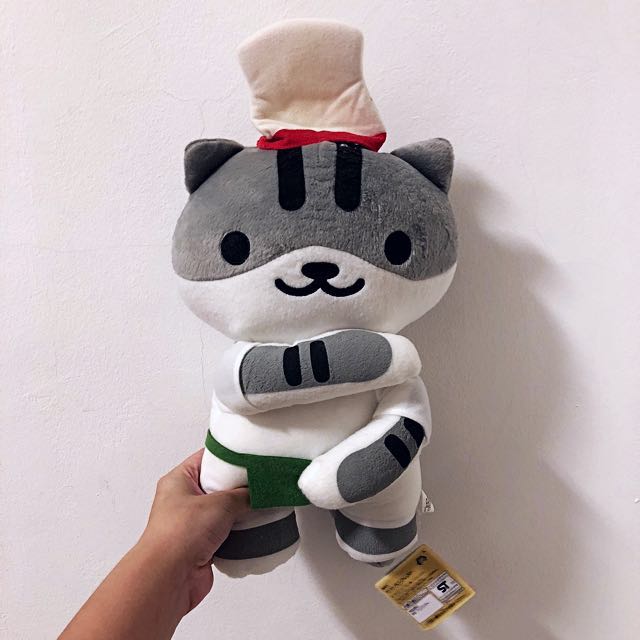 Authentic Neko Atsume Chef Plush, Hobbies & Toys, Toys & Games on Carousell