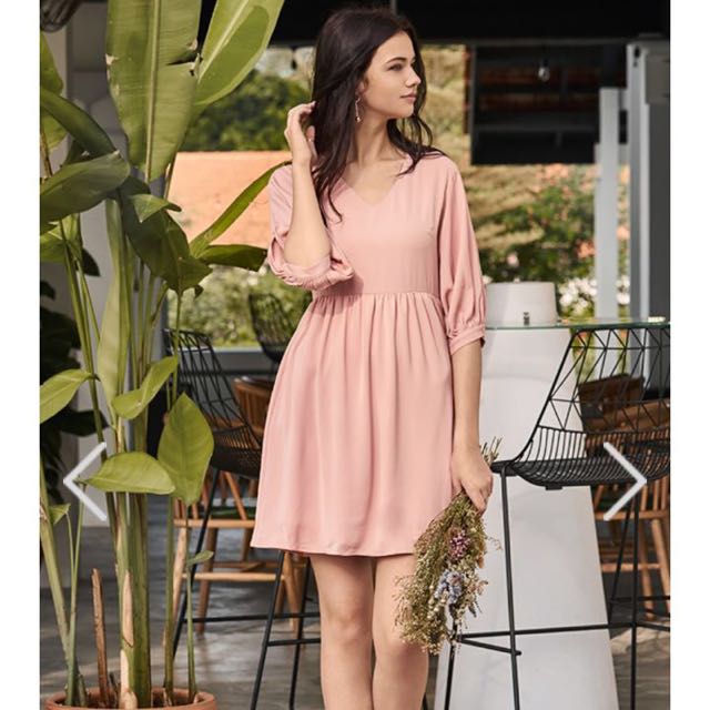 light pink babydoll dress
