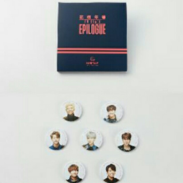 BTS OFFICIAL EPILOGUE BUTTON PINS PREORDER FREE SHIPPING, Hobbies