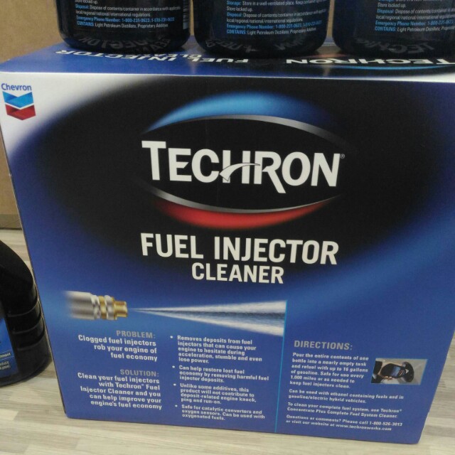 LAST 3! Chevron Techron Fuel Injector Cleaner, Car Accessories on Carousell